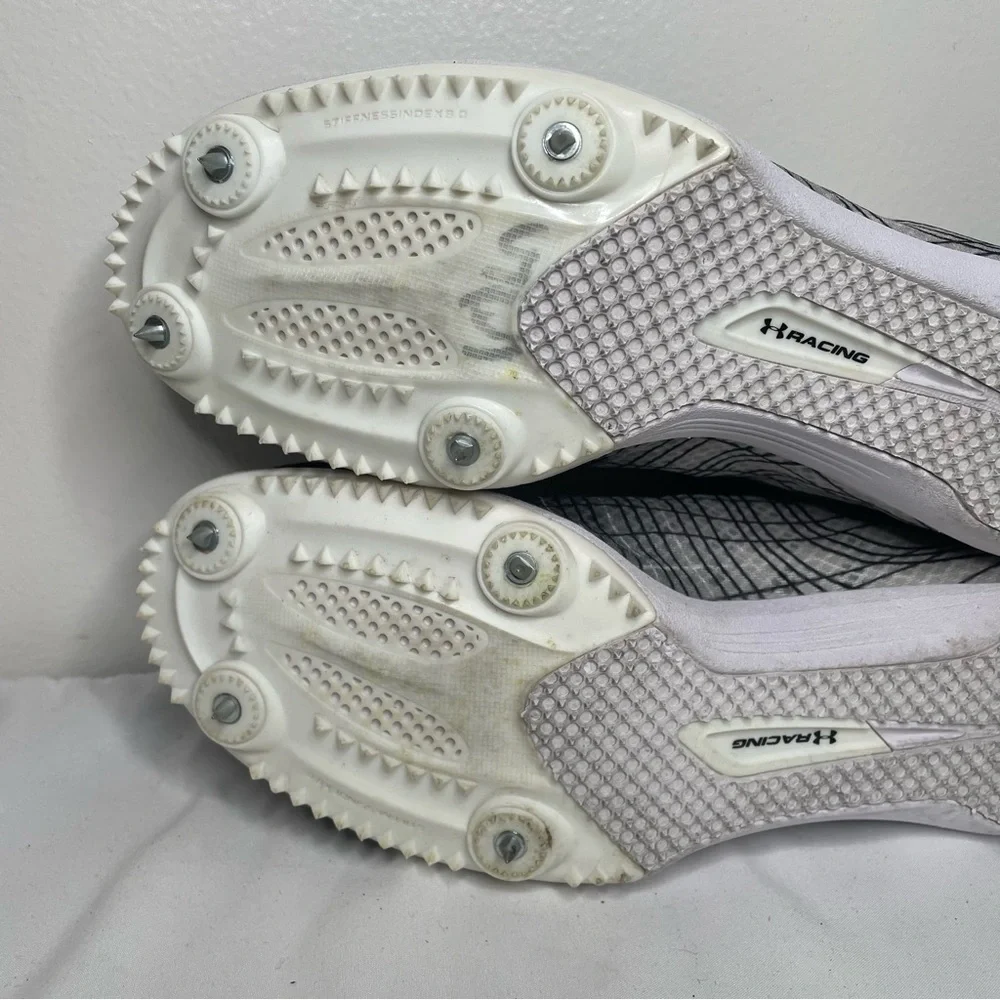 Under Armour Kick Distance 3 Black White Mens Size 10.5